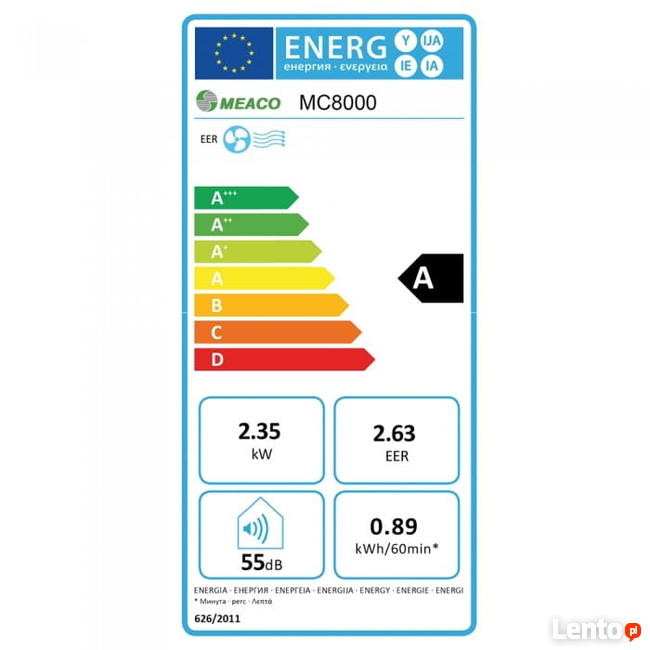 Klimatyzator przenośny Meaco 2,34 kw