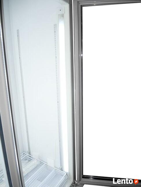 Szafa chłodnicza witryna 120 cm przeszklona oświetlenie LED