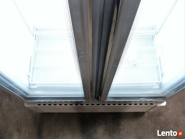 Szafa chłodnicza witryna 120 cm przeszklona oświetlenie LED