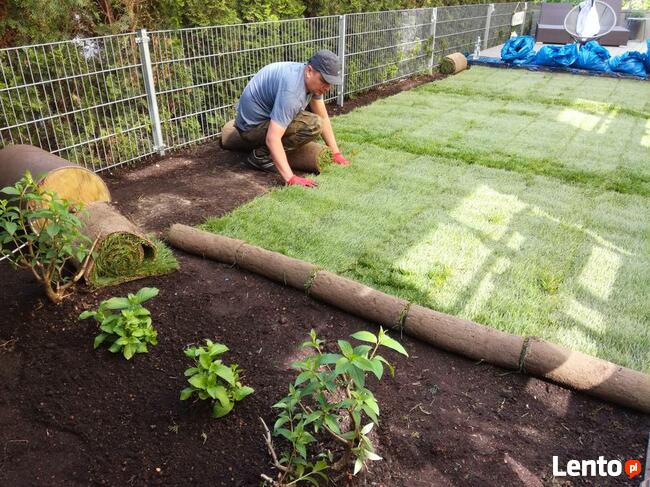 Ogrodnik usługi ODNAWIANIE ogrodu zakładanie trawnika