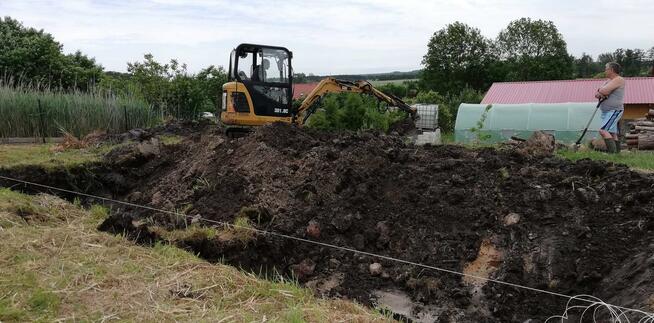 minikoparka koparka wywrotka drenaż niwelacja terenu wykopy