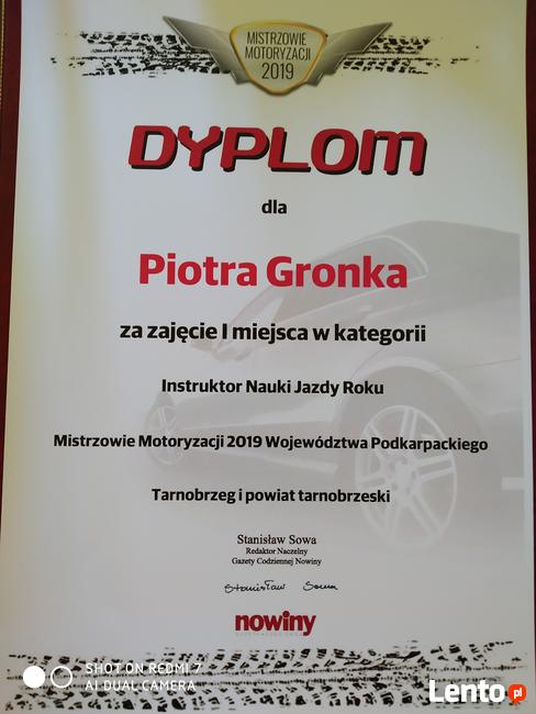 SZKOLENIE KIEROWCÓW PIOTR GRONEK- TARNOBRZEG