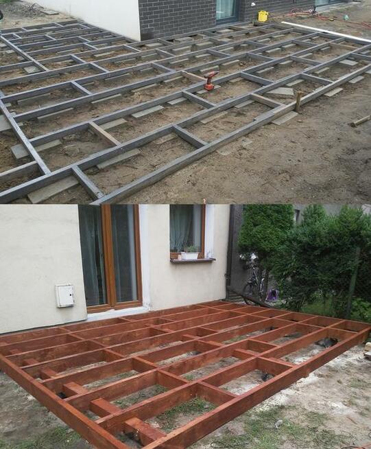 Tarasy/balkony drewniane i kompozyt-budowa altanek, patio