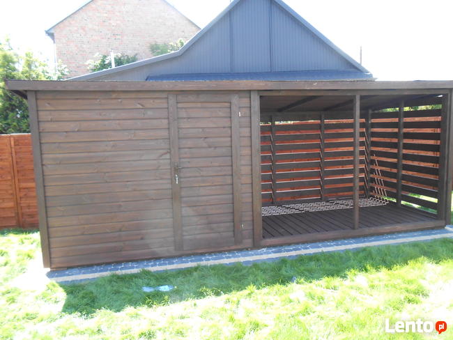 Drewutnia ze schowkiem 2 na 6 m