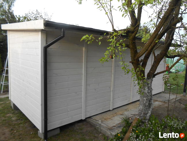 Domek ogrodowy z tarasem 3 na 5 m