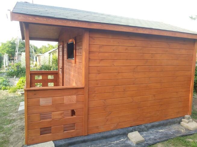 Domek ogrodowy , działkowy z tarasem 5 na 3 m