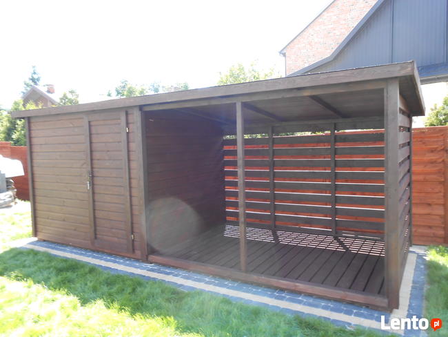 Drewutnia ze schowkiem 2 na 6 m