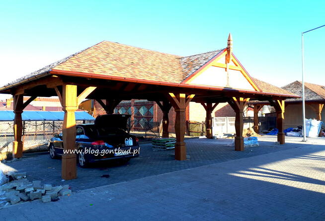 konstrukcja ciesielska - garaż / drewutnia /altana biesiadna