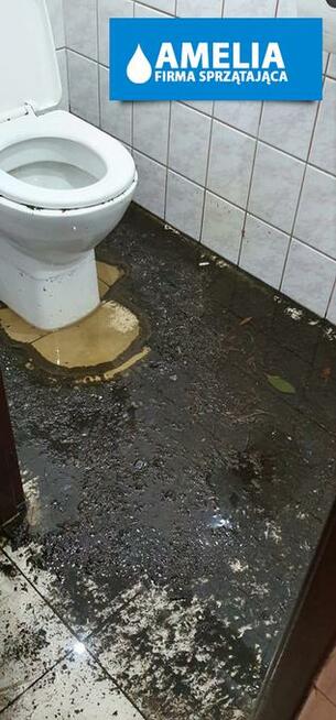 sprzątanie po wybiciu kanalizacji Kostrzyn nad Odrą