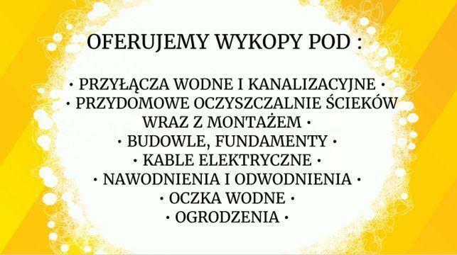 Usługi Minikoparką Przyłącza