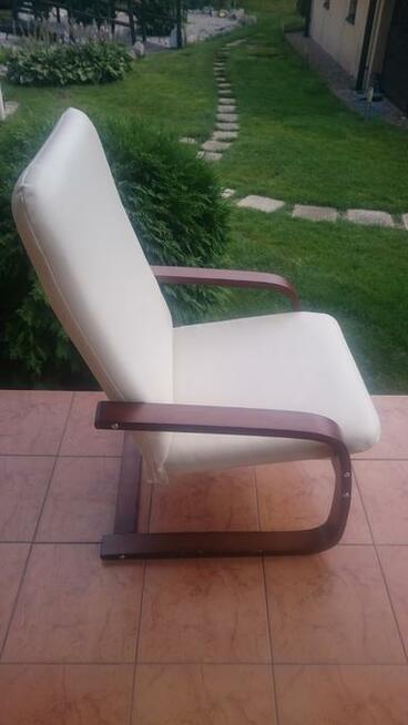 Fotel Bajka Bodzio ekoskóra beż/brąz