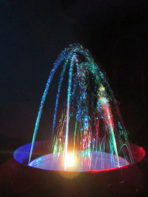 POMPKA Fontanna.Oczko wodne.Akwarium.450l/h .oświetleni12LED