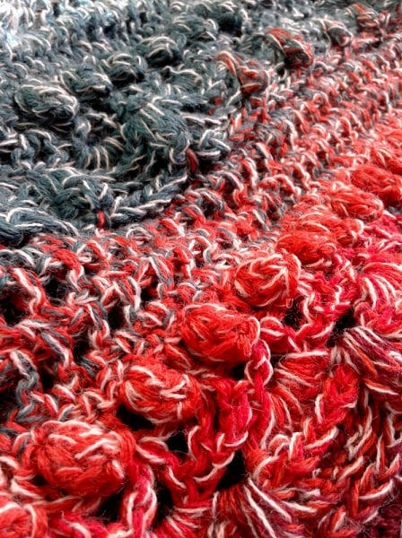 Wełniana chusta, robiona na szydełku- na zamówienie