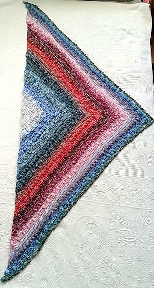 Wełniana chusta, robiona na szydełku- na zamówienie