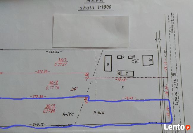Działka budowlano - rolna w m. Łabunie k. Zamościa