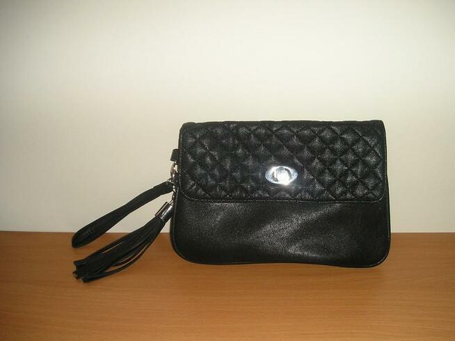 żakiet biało czarny 42, kopertówka pikowana