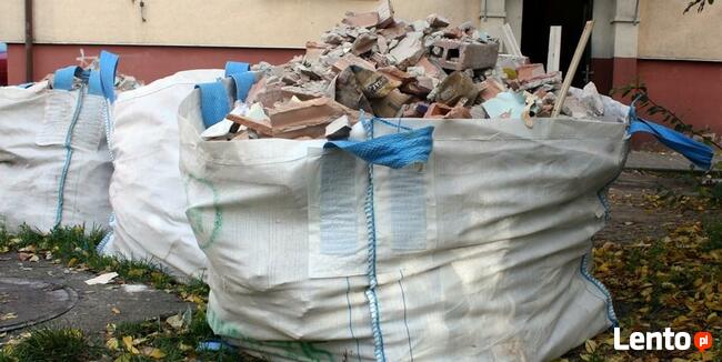 Wywóz gruzu po rozbiórce worki BIG BAG odpady remont śląsk