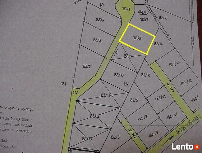 Działka Korzystno gm. Kołobrzeg - 700 m
