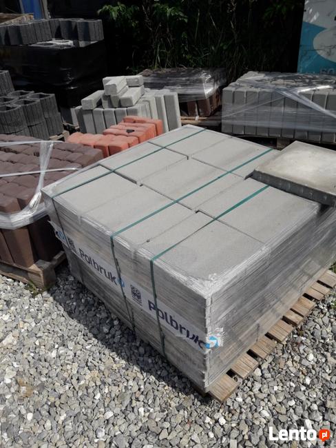 Płytka chodnikowa 35 x 35 x 5 szara na ścieżki do ogrodu
