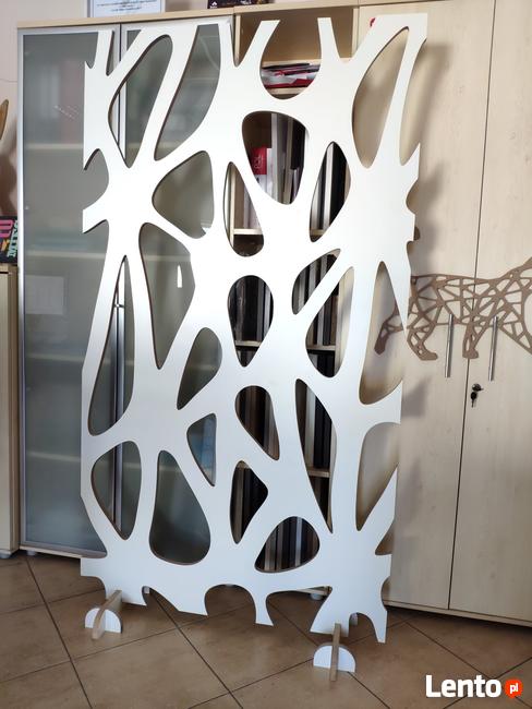 Ażur MDF HPL akryl hpl ścianki działowe maskownice CNC