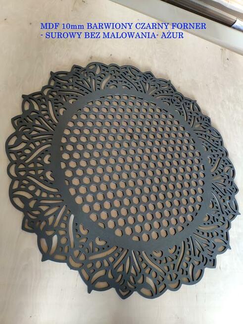 Ażur MDF HPL akryl hpl ścianki działowe maskownice CNC