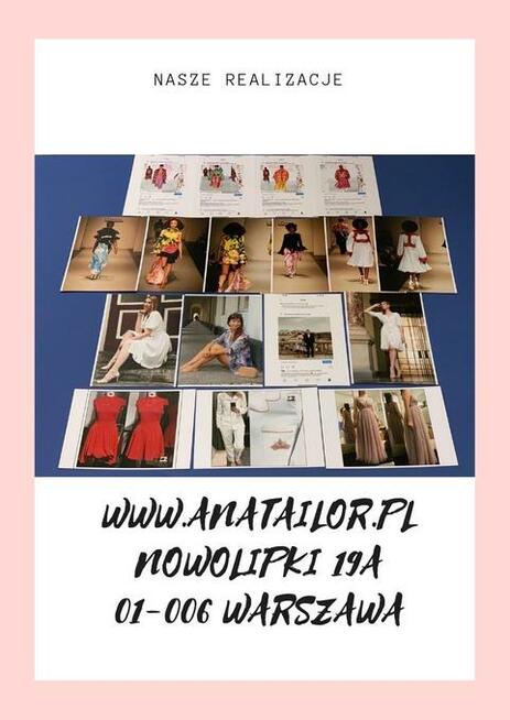 Przyjmę zlecenia: projektowania i szycia