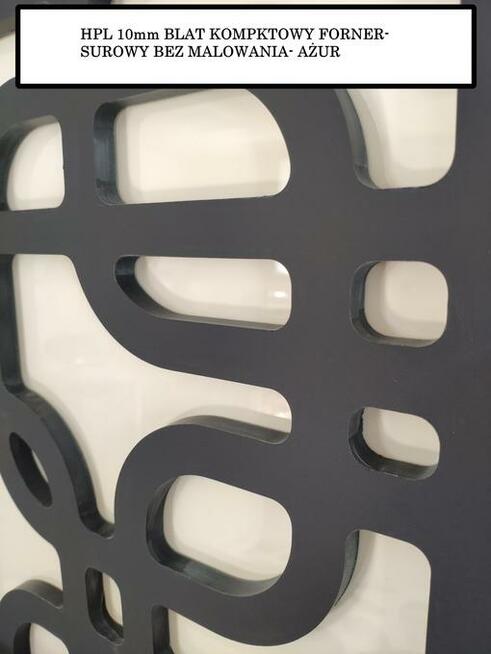 Ażur MDF HPL akryl hpl ścianki działowe maskownice CNC