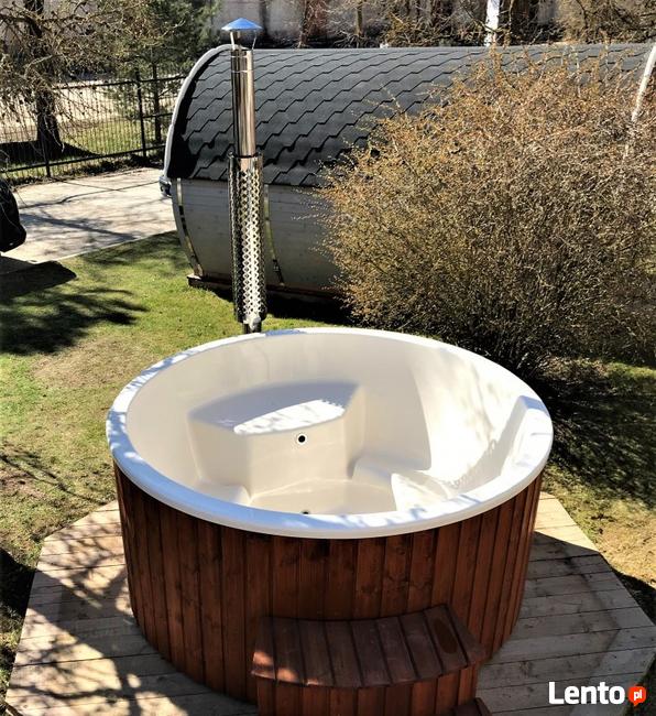 BALIA HOT TUB FIBERGLASS 1,8M Z PIECEM ZINTEGROWANYM SAUNA