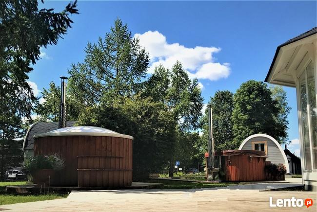 BALIA HOT TUB FIBERGLASS 1,8M Z PIECEM ZINTEGROWANYM SAUNA