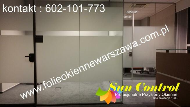 Folie okienne matowe montaż Warszawa - 602-101-773