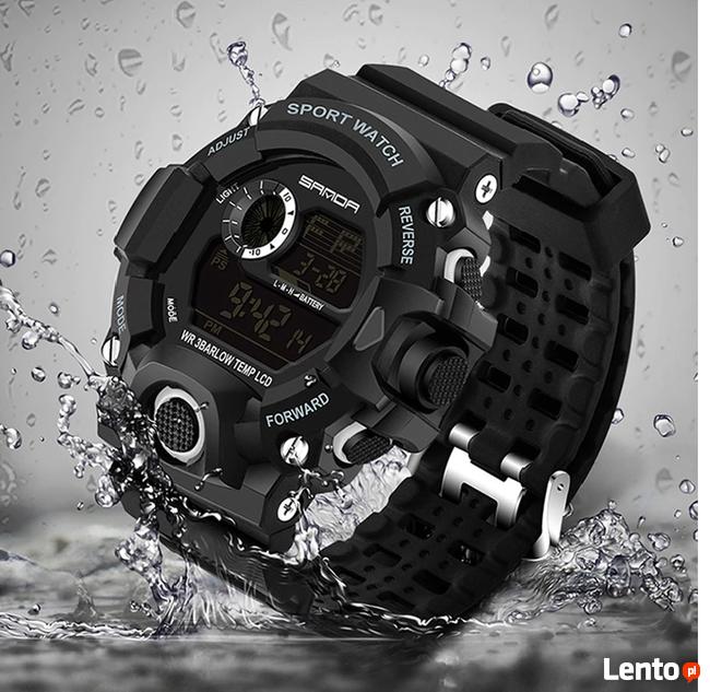 Cyfrowy LED zegarek do PLYWANIA / sport