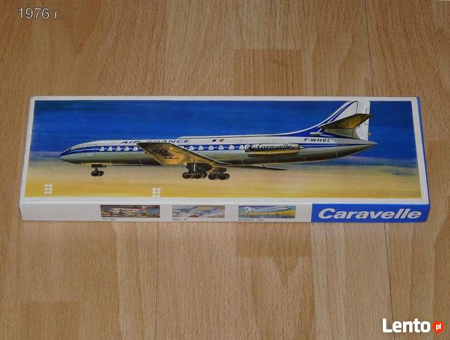 Model Samolotu Caravelle 1:100 Veb Plasticart Antyk!