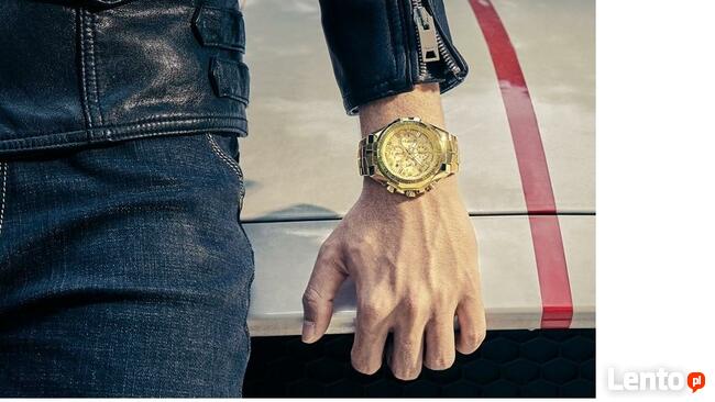 Luxury zegarek GOLD Japan movement