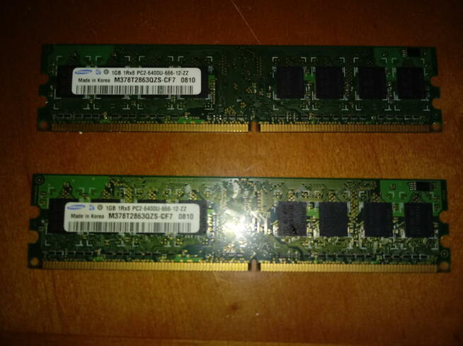 Pamięć Ram 1GB różne rodzaje