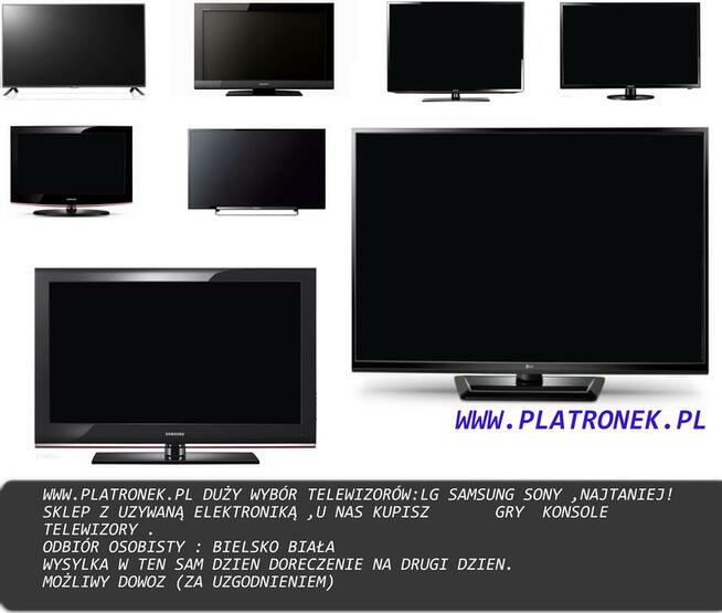 Mało używane telewizory 22-50 LED LCD Dvbt mpeg 4 USB