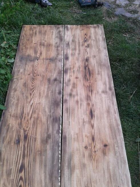 rustyklalne stoły z bali