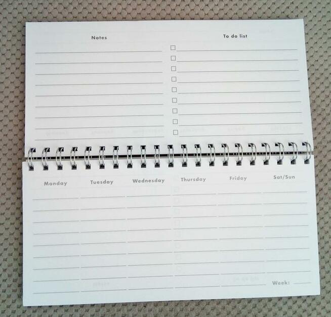 Planer tygodniowy na biurko organizer bez dat