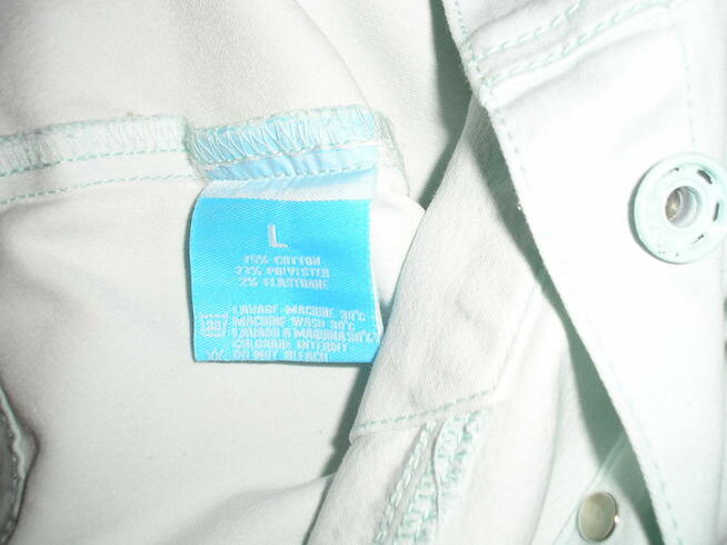 katanka jeansowa mięta L 40 R.Display