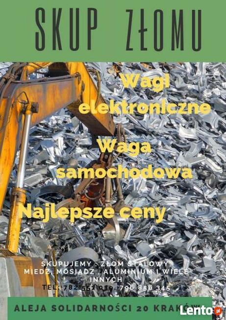 Skup złomu Kraków, Skup miedzi Kraków, skup złomu Nowa Huta