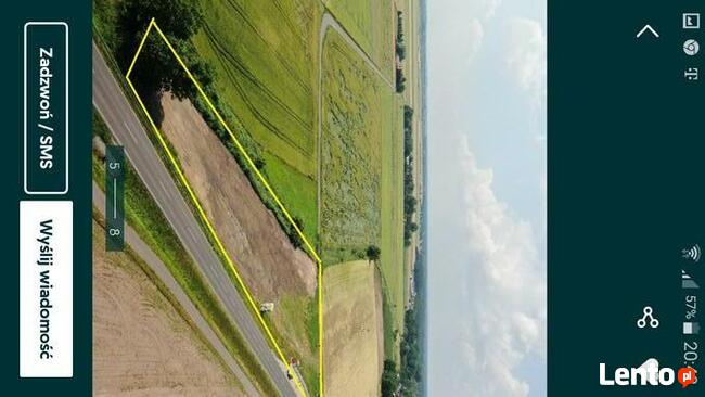 Wynajem plac Słopanowo 4600 m ogrodzony pŕąd woda