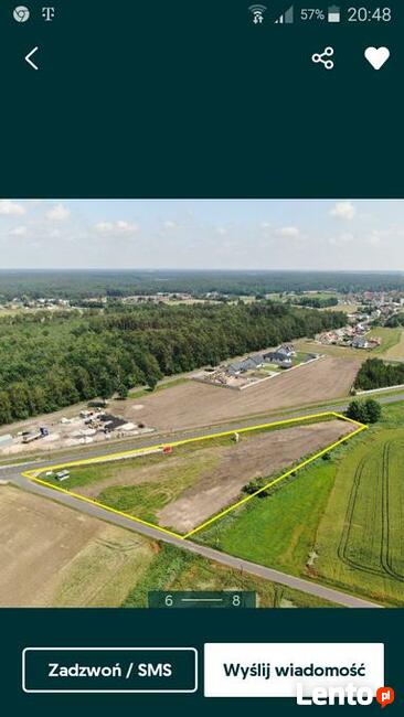Wynajem plac Słopanowo 4600 m ogrodzony pŕąd woda