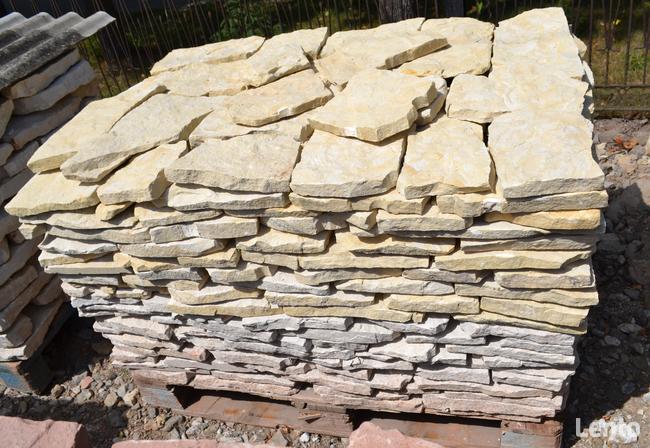 KAMIEŃ NATURALNY Kremowy Biały Kamień Cięty Kamien Elewacyjn