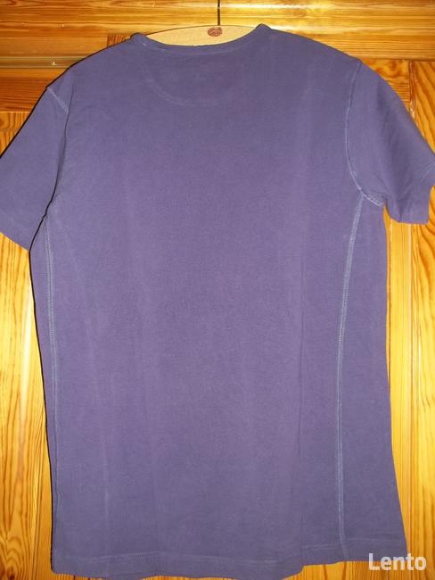 Koszulka, T-shirt, bluzka fioletowa krótki rękaw.Roz L