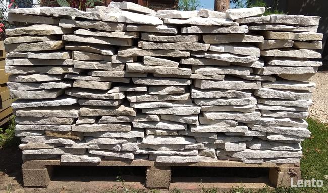 KAMIEŃ NATURALNY Kremowy Biały Kamień Cięty Kamien Elewacyjn