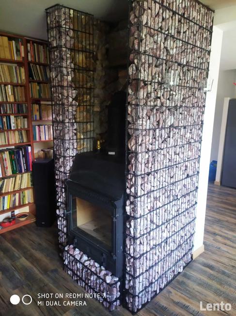 Obudowa kominka - gabion
