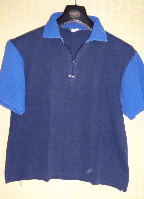 Koszulka, bluzka Polo granatowo - niebieska.Bawełna
