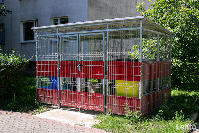 Wiata śmietnikowa. Altana śmietnikowa. Osłona na kosze.