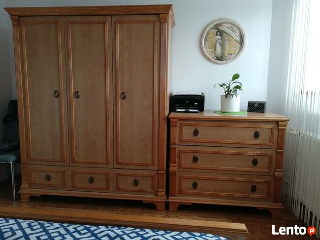 sypialnia - komplet w stylu retro kolor jasna wiśnia