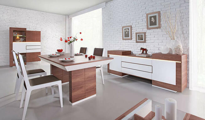 Salon meblowy- Galeria Mebli Milano – Nowy Sącz – aranżacja