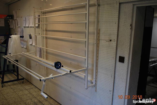 Wieszak na rolki folii, ogrodnicza, budowlana, siatka,